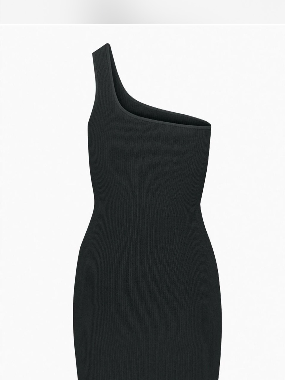 Babaton Aritzia Sculpt Knit One-Shoulder Dress